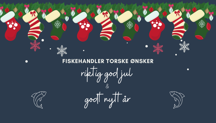 Informativ julehilsen fra fiskehandler torske