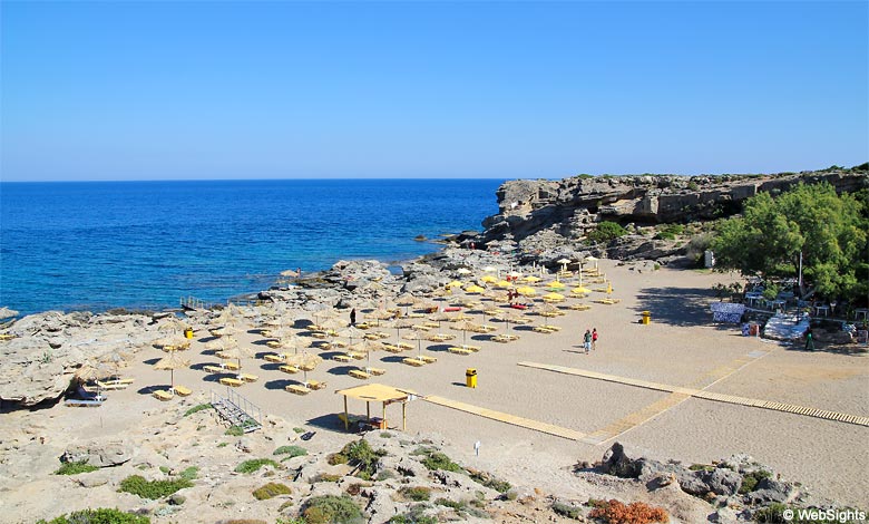 Kokkina beach (or Kokkini beach) Rhodes Beaches