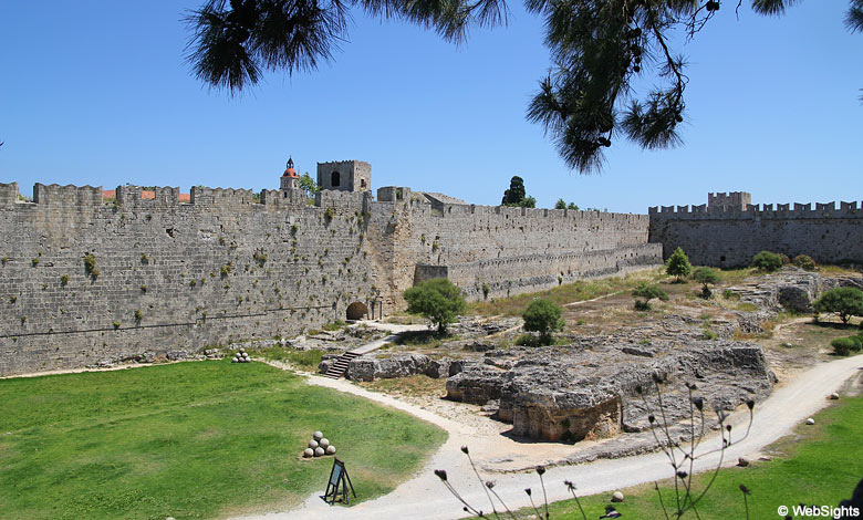 Rhodes old town wall