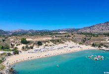 Agathi is a picturesque beach on the east coast of Rhodes