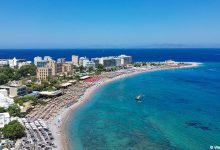 Elli beach is the best and most popular beach in Rhodes town