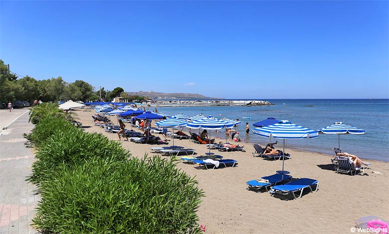Kathara beach on Rhodes has a very relaxed atmosphere