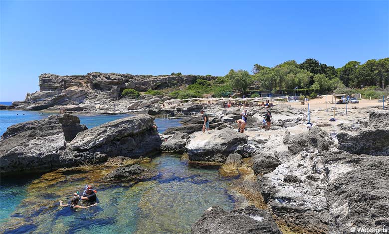 There are good snorkelling conditions at Kokkina beach