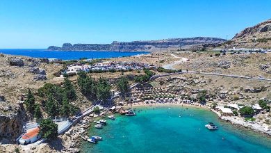 Die Paulusbucht ist eine wunderschöne Bucht südlich von Lindos auf Rhodos