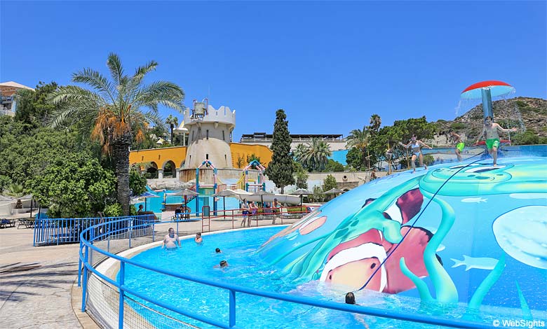 Faliraki Water Park has a large section for younger children