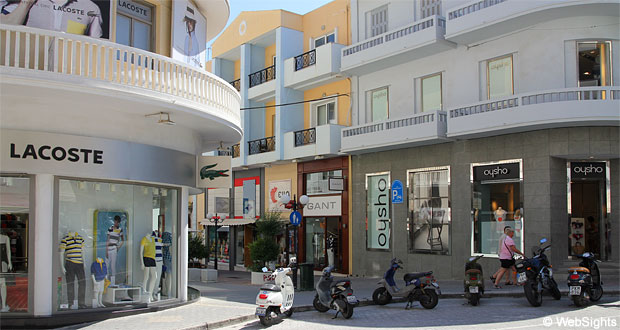 Rhodos stad shoppinggata