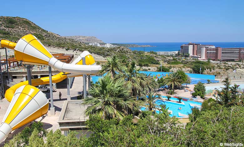 Faliraki vattenpark på Rhodos