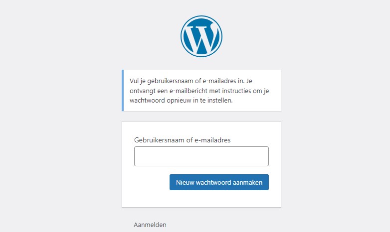 wachtwoordlost