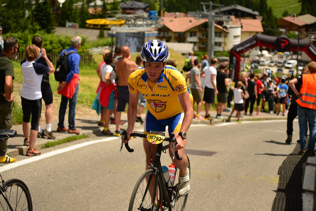 The kick in the tail of the Maratona - the steep Giat