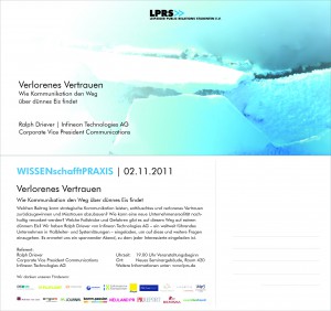 LPRS. Infineon, Vertrauen, Ralph Driever, Corporate Communications