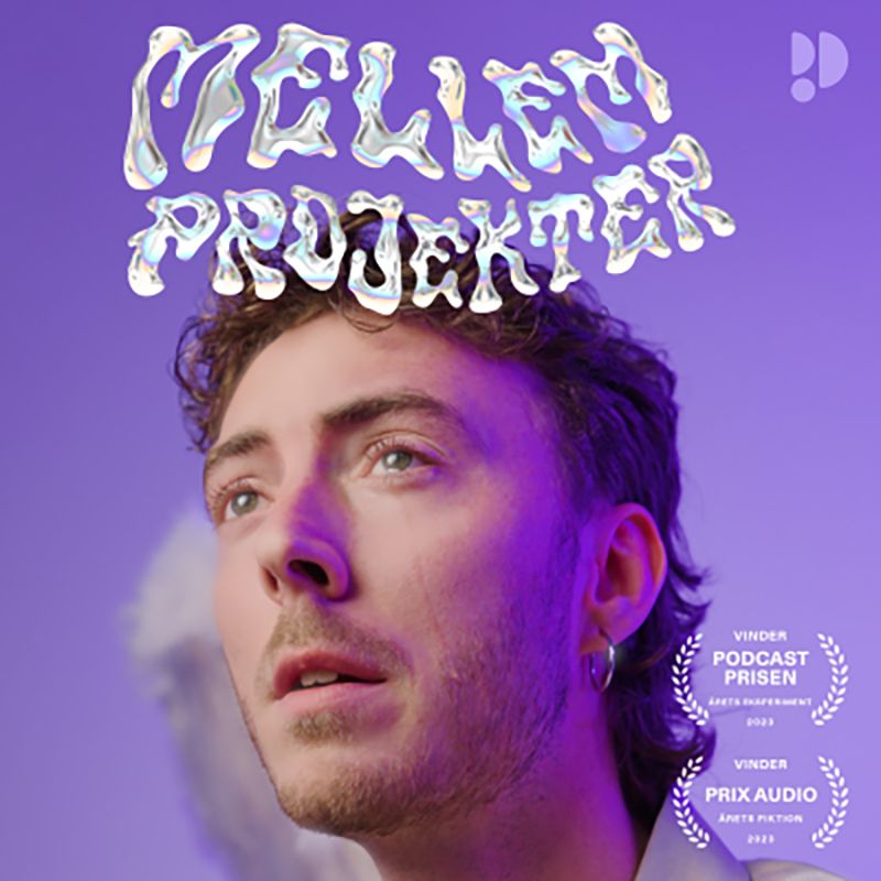 Logo for 'Mellem Projekter'-podcasten værtet af Lasse Dein, brugt med tilladelse.