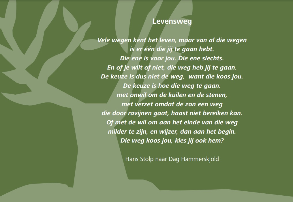 Gedicht Hans Stolp naar Dag Hammerskjold