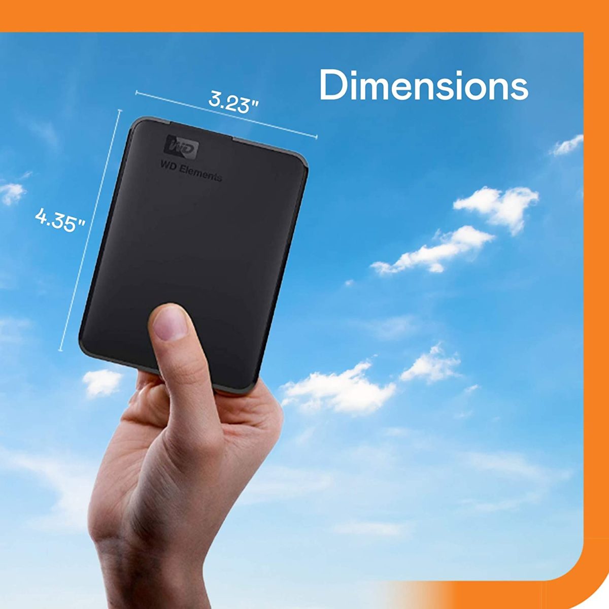 WD 2 TB Elements Portable External Hard Drive - Image 2