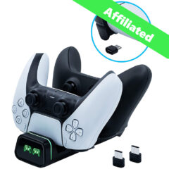 Mcbazel Dual USB Charger Station for NS Switch Pro/ PS5/ Xbox