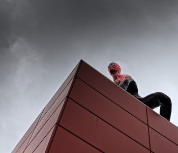 JR Spiderman Tegneseriefigur: Spiderman. Fotograf Jan Rasmussen