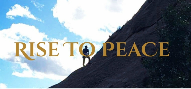 Rise to Peace fellowship and global-network recruitment visual.