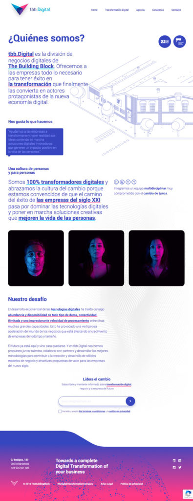 web site transformación digital