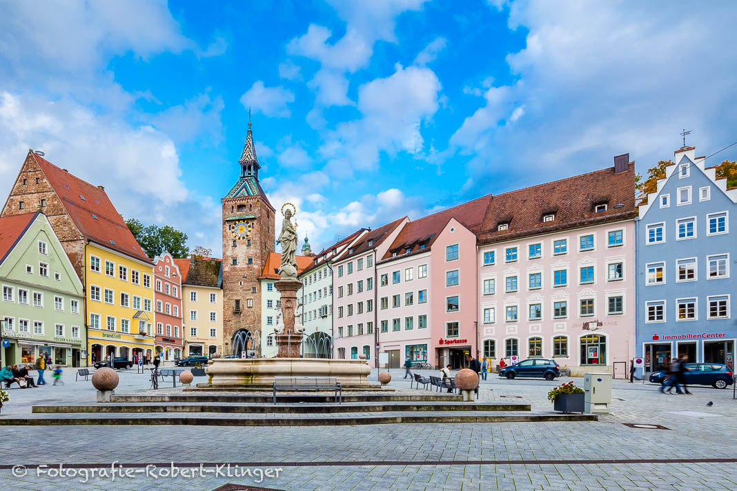 Der Hauptplatz in Landsberg am Lech