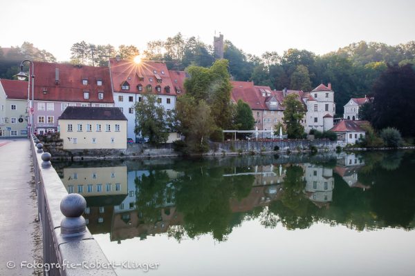 Das Klösterl in Landsberg am Lech im Gegenlicht