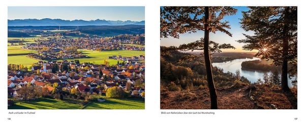 Zwei Beispielseiten aus dem Bildband Landsberg am Lech