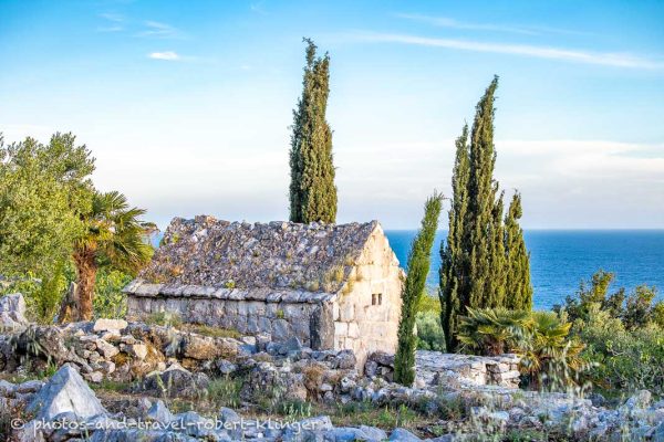 Steinhaus in Kroatien am Mittelmeer