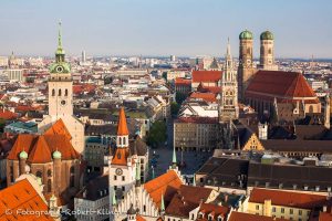 Luftaufnahme der Innenstadt von München