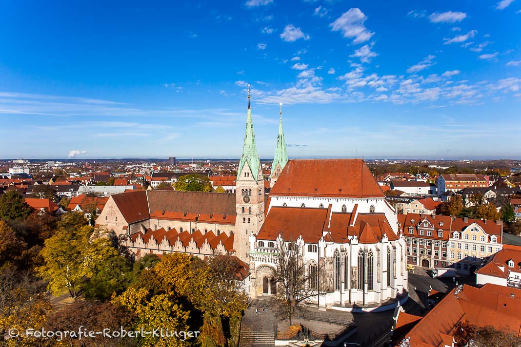 Luftaufnahme vom Augsburger Dom