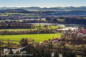 Epfach und der Lech im südlichen Landkreis Landsberg