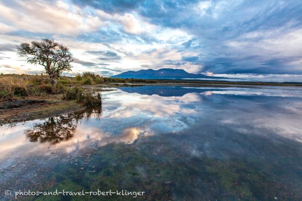 Ein See auf der Nordinsel in Neuseeland