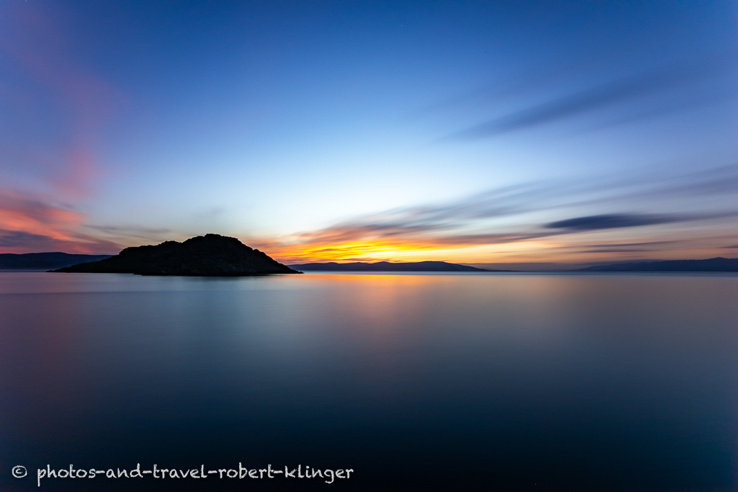 Ein Sonnenuntergang in Kroatien am Mittelmeer