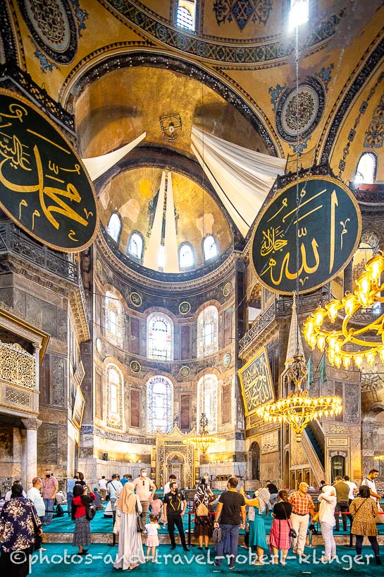 In der blauen Moschee in Istanbul, Türkei