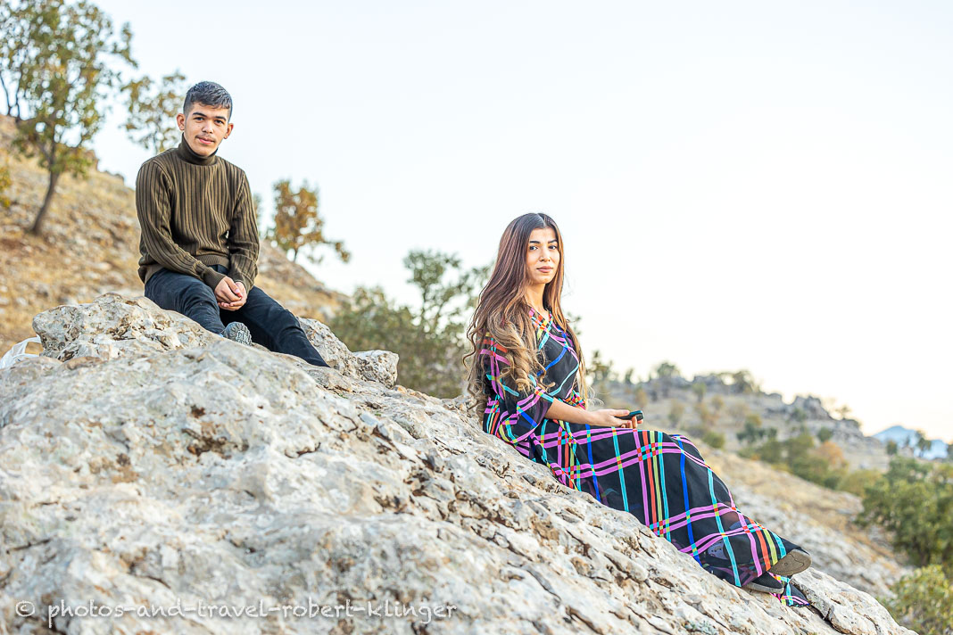 Ein junges Paar im Irak in Kurdistan
