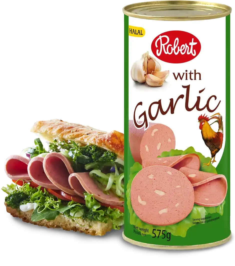 Robert Chicken Luncheon Meat mit Knoblauch