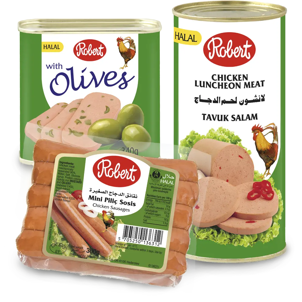 Geflügel-Fleischwurst und Würstchen - Robert Halal