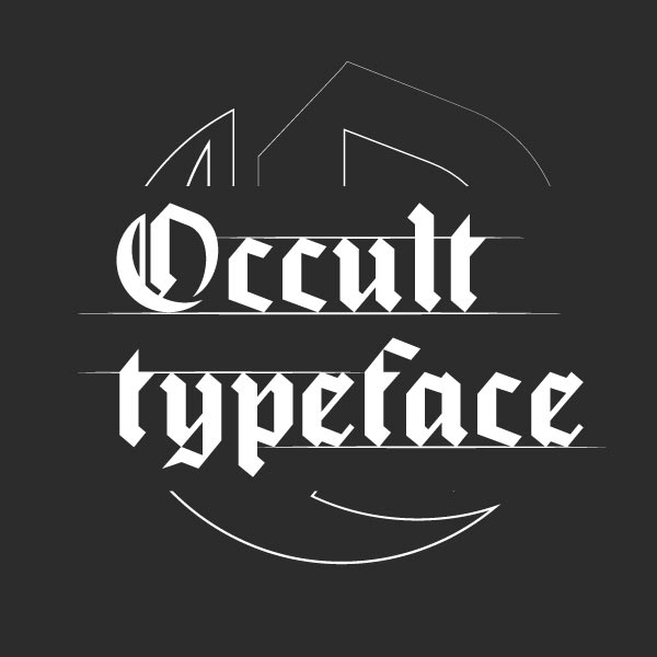 Project link: Occult Typeface