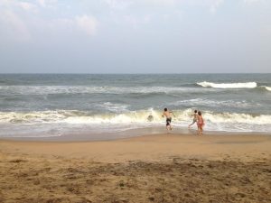 windy beach