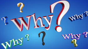 Why and question marks