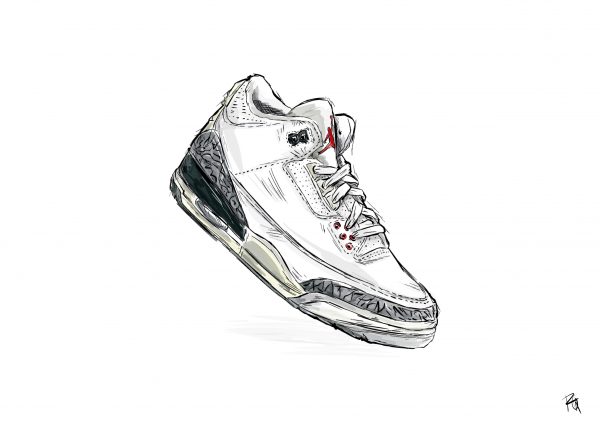 Jordan 3 White Cement