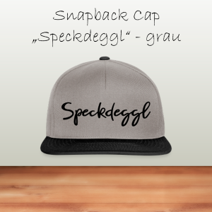 Speckdeckel_Snapback_grau