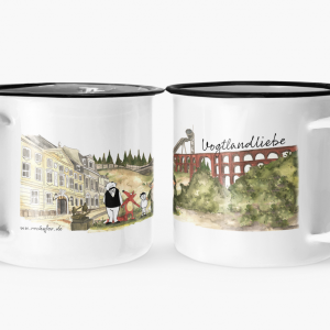 Emaille tasse "Vogtland"