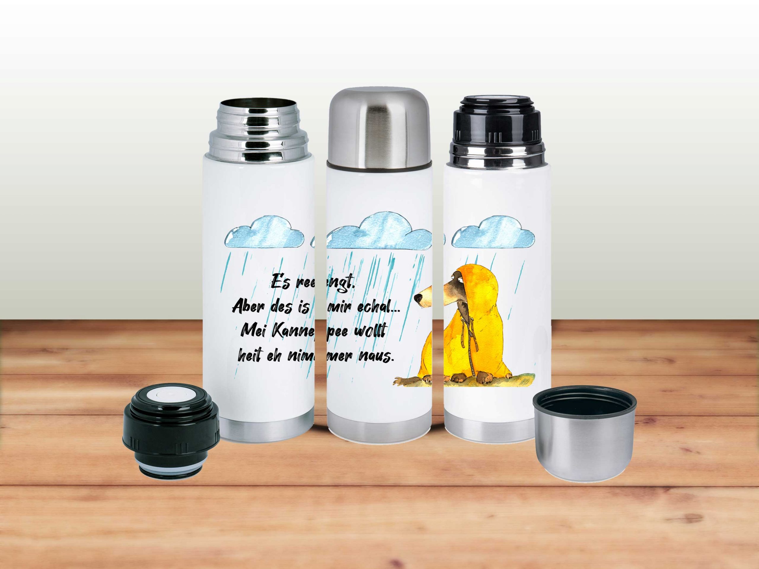Thermoskanne Mini 350 ml “Nasser Hund” – Rock a Fox. Design