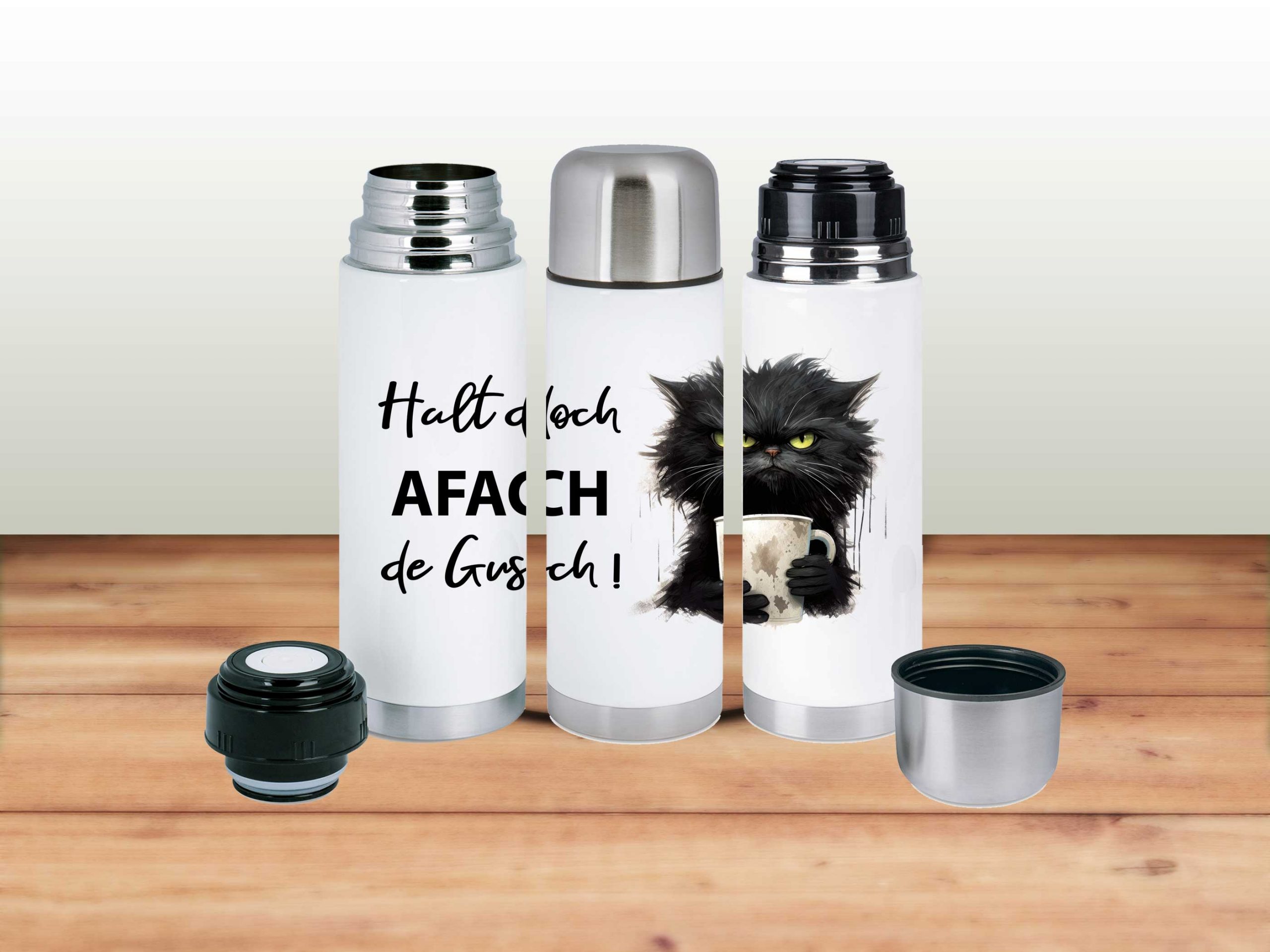 Thermoskanne Mini 350 ml “Halt de Gusch” – Rock a Fox. Design