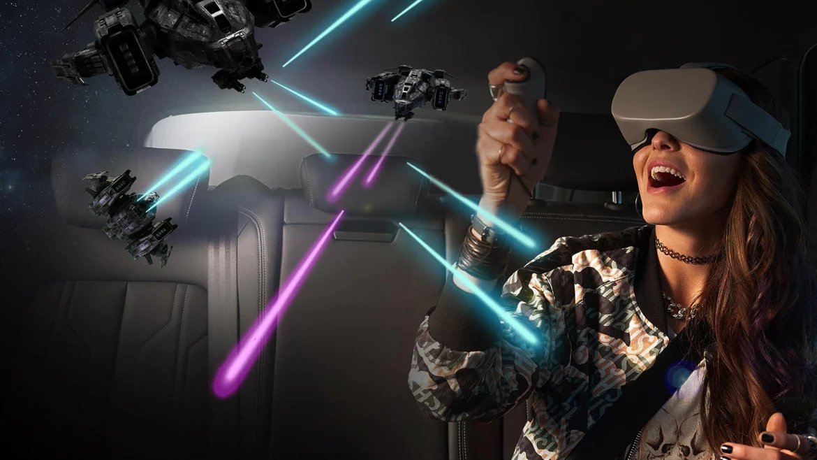 VR-entertainment in de auto