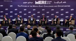 The leaders of five Iranian Kurdish parties are seen during a MERI debate in Erbil, Kurdistan Region, 26/10/2016