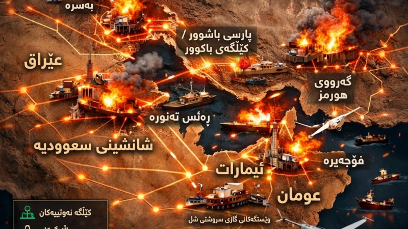 ئاماری زیانەکانی دامەزراوەکانی وزەی ناوچەکە بەهۆی جەنگی ئێرانەوە