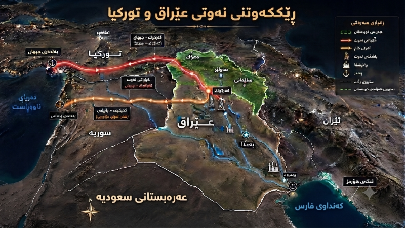 عێراق و تورکیا رێککەوتنێکی یەک ساڵەیان بۆ هەناردەکردنی نەوت لە رێگەی جیهانەوە واژۆ کرد.
