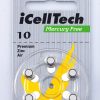 ICellTech 10 Hörapparatsbatteri