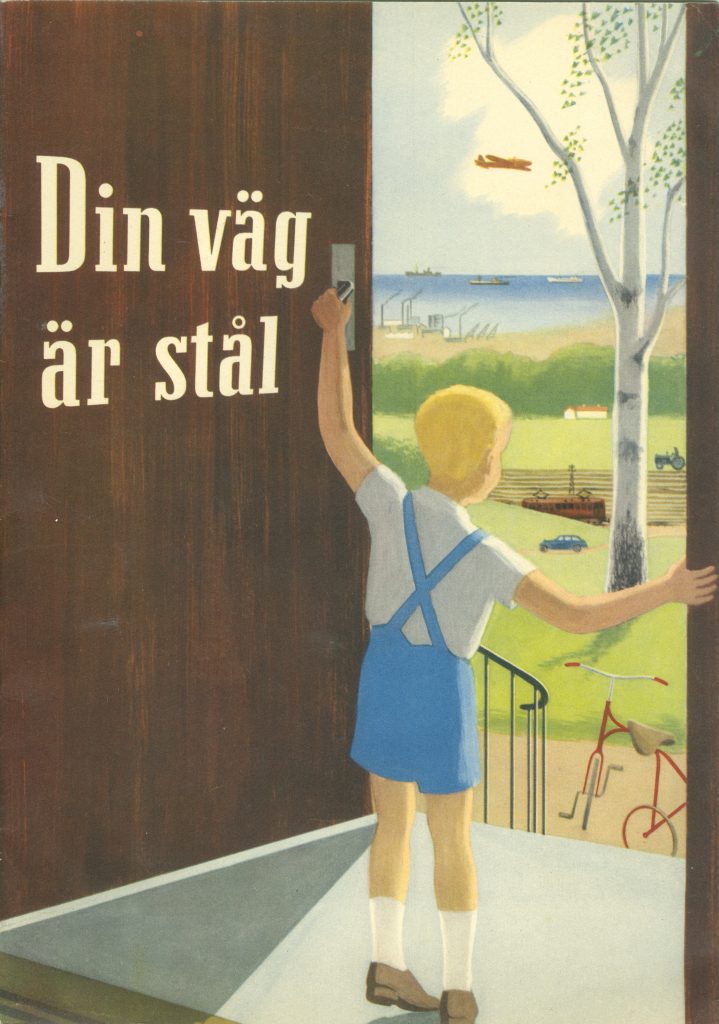 "Din väg är stål", broschyr från Fagersta, 1944.