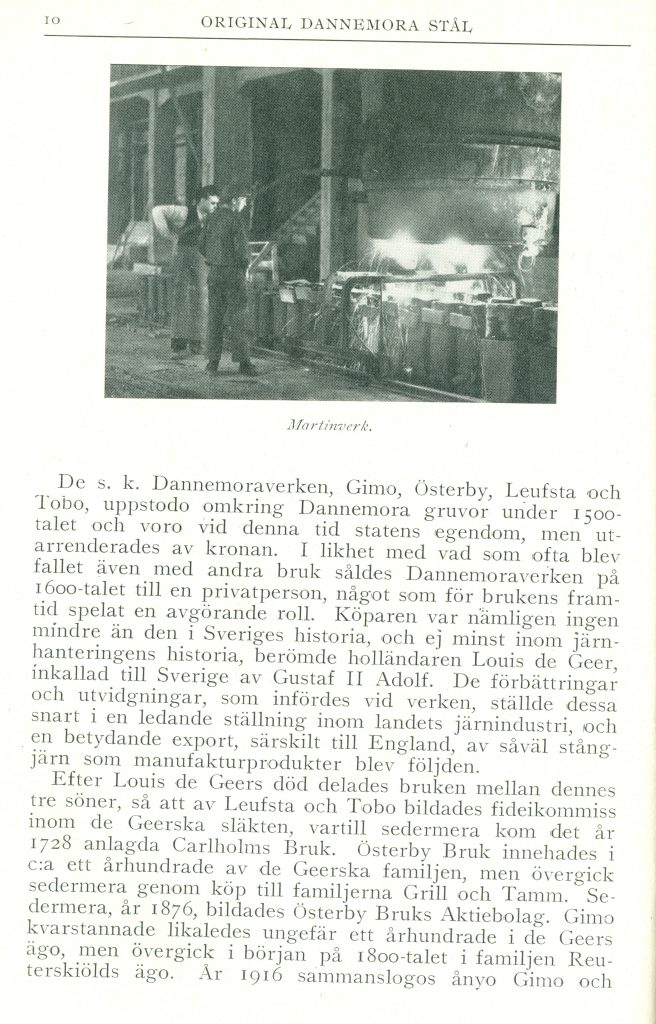 Ur inledningen i katalog utgiven 1922 från Österby Bruk. 4 (5)
