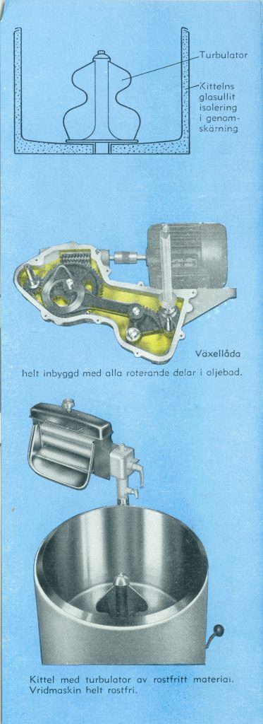 KLIMAX Rostfria Elektriska Tvättmaskiner, Liten broschyr tryckt 1954 från Arvika-Verkens Försäljnings AB i Katrineholm. (Bild 5)